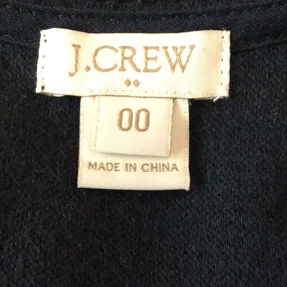 J Crew Black Racerback Dress Size 00 - Picture 4 of 4